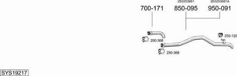 Bosal SYS19217 - Pakoputkisto inparts.fi