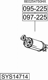 Bosal SYS14714 - Pakoputkisto inparts.fi