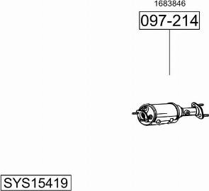 Bosal SYS15419 - Pakoputkisto inparts.fi