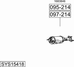 Bosal SYS15418 - Pakoputkisto inparts.fi