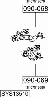 Bosal SYS13510 - Pakoputkisto inparts.fi