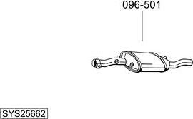 Bosal SYS25662 - Pakoputkisto inparts.fi