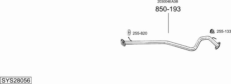 Bosal SYS28056 - Pakoputkisto inparts.fi