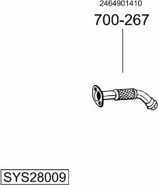 Bosal SYS28009 - Pakoputkisto inparts.fi