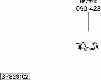 Bosal SYS23102 - Pakoputkisto inparts.fi