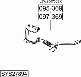 Bosal SYS27894 - Pakoputkisto inparts.fi