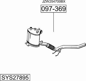 Bosal SYS27895 - Pakoputkisto inparts.fi