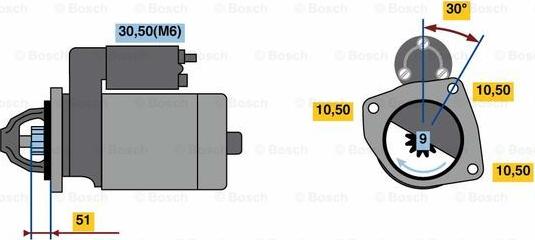 BOSCH 9 000 083 065 - Käynnistinmoottori inparts.fi