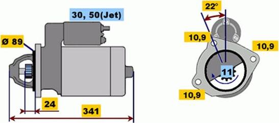 BOSCH 9 000 143 410 - Käynnistinmoottori inparts.fi