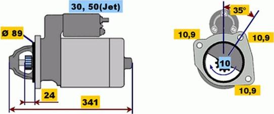 BOSCH 9 000 143 601 - Käynnistinmoottori inparts.fi