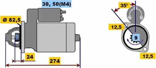 BOSCH 9 000 331 418 - Käynnistinmoottori inparts.fi