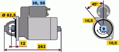 BOSCH 9 000 331 430 - Käynnistinmoottori inparts.fi