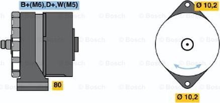 BOSCH 9 120 080 144 - Laturi inparts.fi