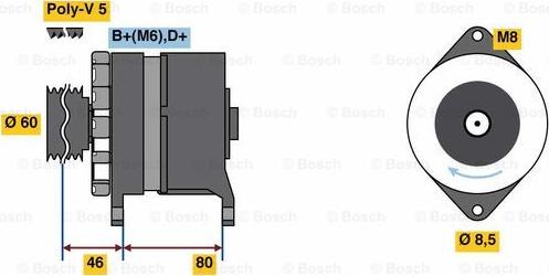 BOSCH 9 120 080 172 - Laturi inparts.fi