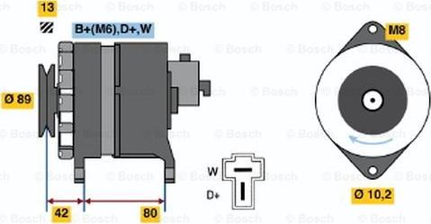 BOSCH 9 120 144 622 - Laturi inparts.fi