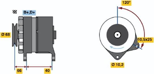 BOSCH 9 120 144 280 - Laturi inparts.fi