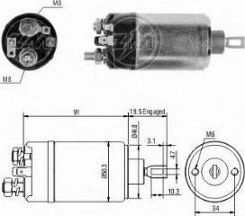 BOSCH 9 330 081 024 - Magneettikytkin, käynnistin inparts.fi