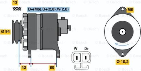 BOSCH 6 033 GB4 008 - Laturi inparts.fi