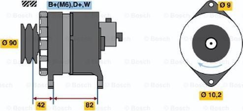 BOSCH 6 033 GB5 001 - Laturi inparts.fi