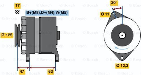 BOSCH 6 033 GB3 009 - Laturi inparts.fi