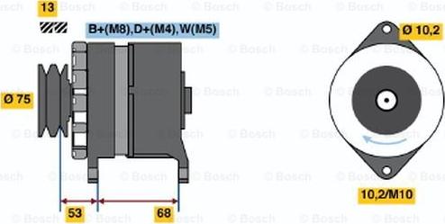 BOSCH 6 033 GB3 034 - Laturi inparts.fi