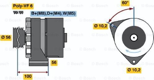 BOSCH 6 033 GB3 030 - Laturi inparts.fi