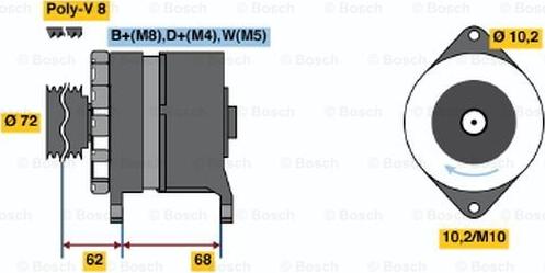 BOSCH 6 033 GB3 033 - Laturi inparts.fi