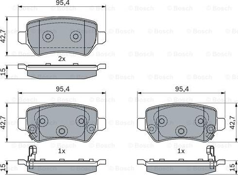 BOSCH 0 986 494 954 - Jarrupala, levyjarru inparts.fi