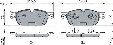 BOSCH 0 986 494 962 - Jarrupala, levyjarru inparts.fi