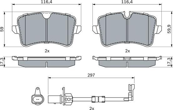 BOSCH 0 986 494 915 - Jarrupala, levyjarru inparts.fi