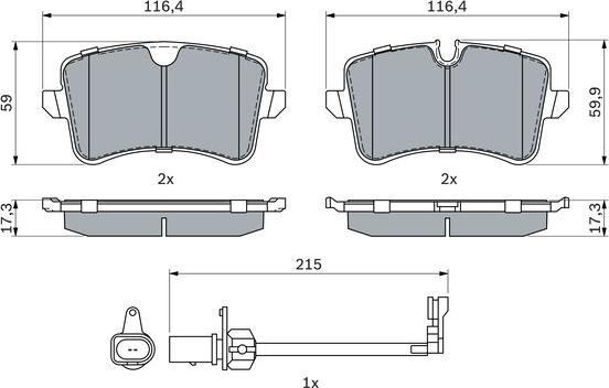 BOSCH 0 986 494 916 - Jarrupala, levyjarru inparts.fi