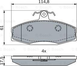 BOSCH 0 986 494 924 - Jarrupala, levyjarru inparts.fi