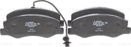 BOSCH 0 986 494 499 - Jarrupala, levyjarru inparts.fi