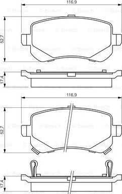 BOSCH 0 986 494 496 - Jarrupala, levyjarru inparts.fi