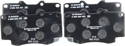 BOSCH 0 986 494 497 - Jarrupala, levyjarru inparts.fi