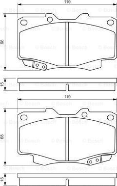 BOSCH 0 986 494 497 - Jarrupala, levyjarru inparts.fi