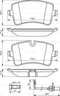 BOSCH 0 986 494 446 - Jarrupala, levyjarru inparts.fi