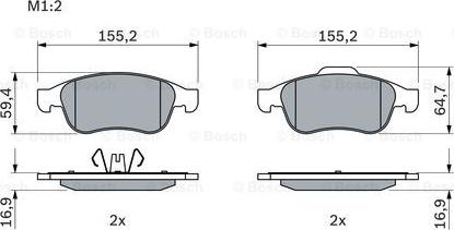 BOSCH 0 986 494 441 - Jarrupala, levyjarru inparts.fi