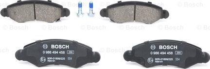 BOSCH 0 986 494 458 - Jarrupala, levyjarru inparts.fi