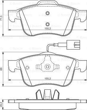 BOSCH 0 986 494 465 - Jarrupala, levyjarru inparts.fi