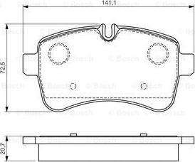 BOSCH 0 986 494 460 - Jarrupala, levyjarru inparts.fi