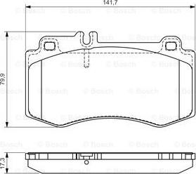 BOSCH 0 986 494 405 - Jarrupala, levyjarru inparts.fi