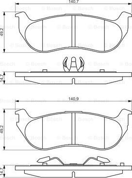 BOSCH 0 986 494 419 - Jarrupala, levyjarru inparts.fi