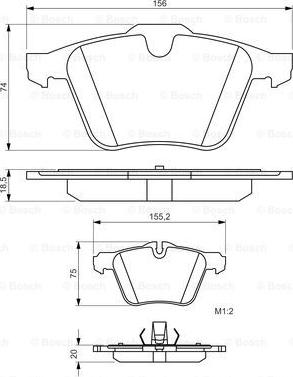 BOSCH 0 986 494 481 - Jarrupala, levyjarru inparts.fi