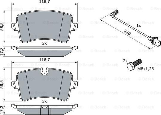 BOSCH 0 986 494 488 - Jarrupala, levyjarru inparts.fi