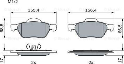 BOSCH 0 986 494 439 - Jarrupala, levyjarru inparts.fi