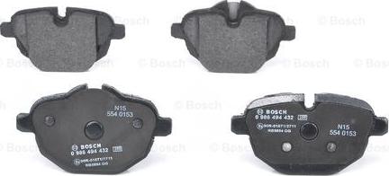 BOSCH 0 986 494 432 - Jarrupala, levyjarru inparts.fi