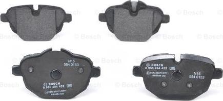 BOSCH 0 986 494 432 - Jarrupala, levyjarru inparts.fi