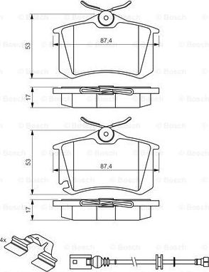 BOSCH 0 986 494 598 - Jarrupala, levyjarru inparts.fi