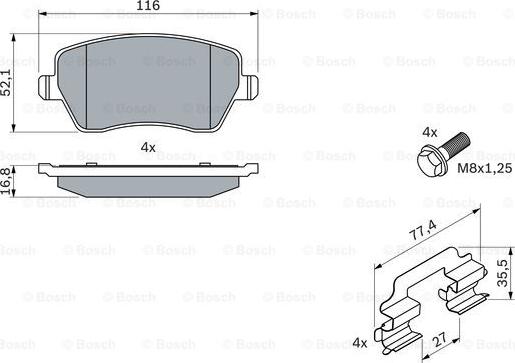 BOSCH 0 986 494 592 - Jarrupala, levyjarru inparts.fi